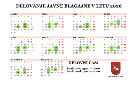 JAVNA BLAGAJNA 2026